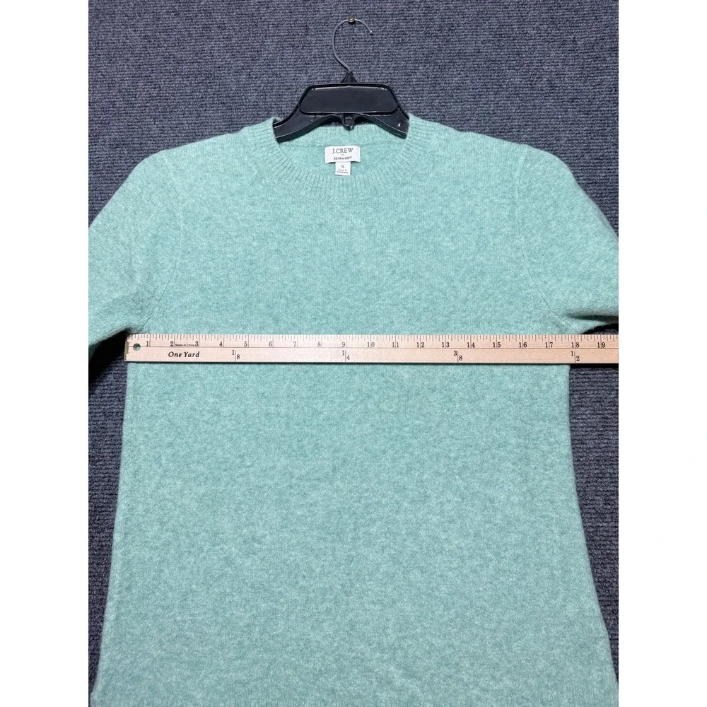 J.Crew Sweater Women S Mint Green Excellent Extra-Soft Crewneck Wool Blend‎